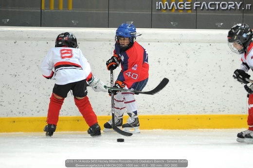2010-11-14 Aosta 0433 Hockey Milano Rossoblu U10-Gladiators Bianchi - Simone Battelli